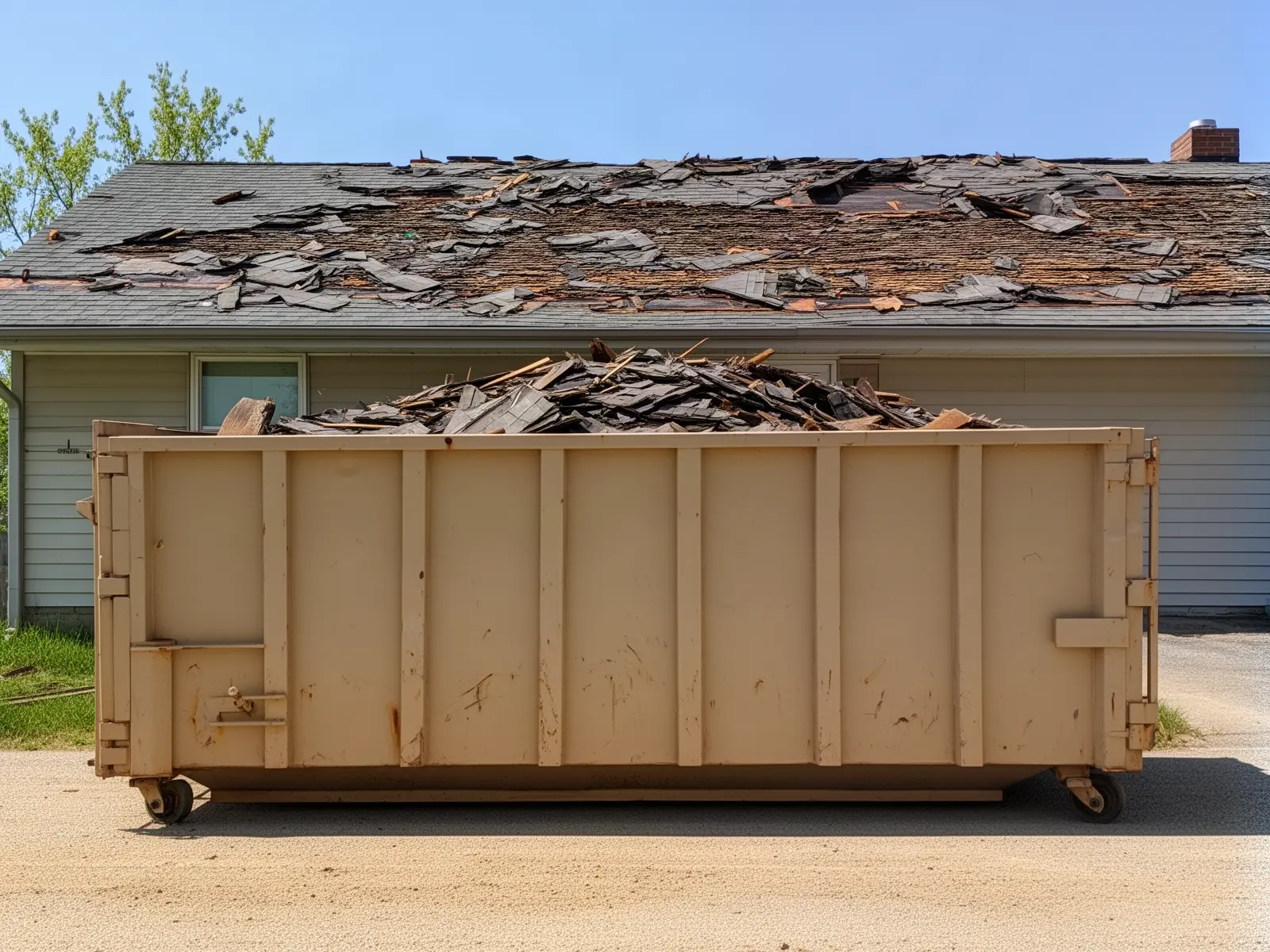 Roll-off dumpster from Rachel's Dumpster Rental in Monterey, CA